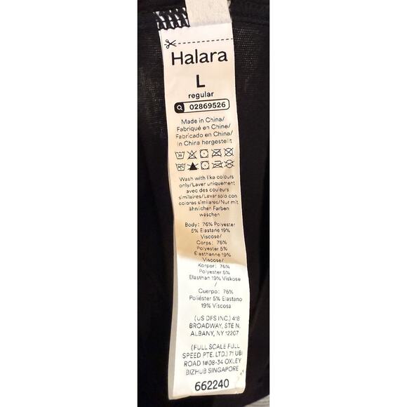 NWT Halara Size Large Pocket Harem Casual Jumpsuit-Easy Peezy Black Double Strap - Picture 13 of 13